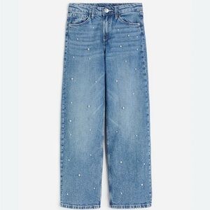 H&M Blue Embellished Kids Jeans
